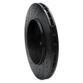 R1 12-25 Dodge Durango Rear Right Drilled & Slotted Black Brake Rotor