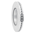 R1 Concepts Brake Rotor Drilled and Slotted Silver Fits Audi A6