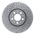R1 03-09 Volvo Xc90 Front Left Drilled & Slotted Geoperformance Rotor