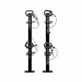 2 POSITION CHANNELSTYLE LOCKABLE TRIMMER RACK FOR OPEN LANDSCAPE TRAILERS