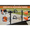 2 POSITION CHANNELSTYLE LOCKABLE TRIMMER RACK FOR OPEN LANDSCAPE TRAILERS