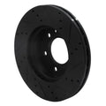 R1 06-25 American Coach Patriot Front Left Drilled & Slotted Black Brake Rotor