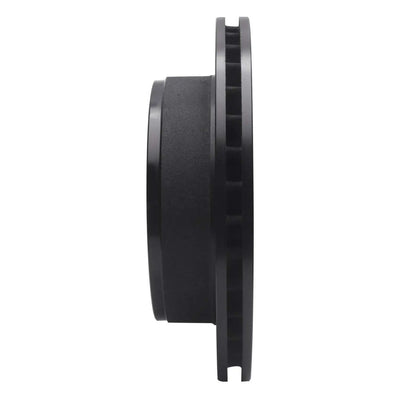 R1 99-25 Chevrolet Express 3500 Rear Right Drilled & Slotted Black Brake Rotor
