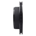 R1 99-25 Chevrolet Express 3500 Rear Right Drilled & Slotted Black Brake Rotor