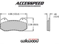 Wilwood BP-22 Pad Set 6712-22 DP6 (.490in Thick)