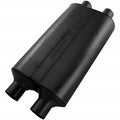 Super 50 Series Chambered Muffler Super 50 Stainless Steel 3.00 Center In 3.00 Offset Out Mild Sound Flowmaster