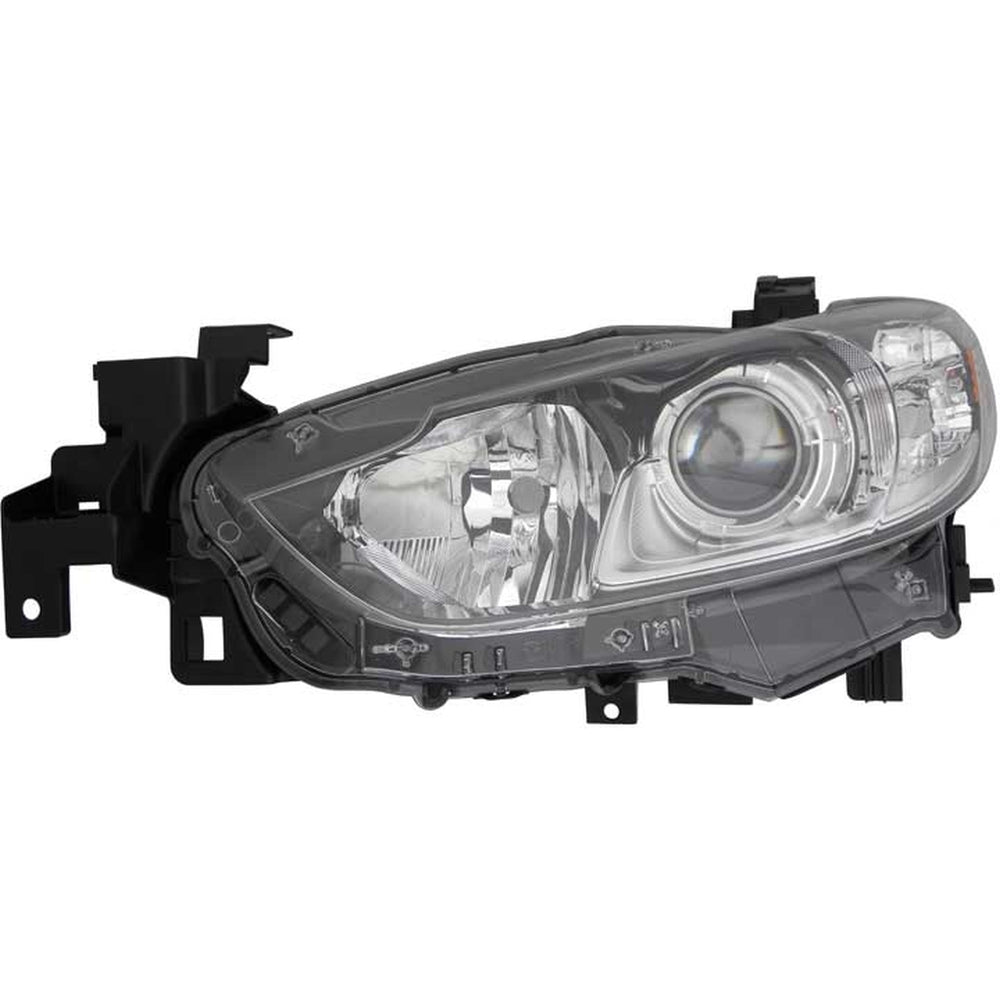 LH HEADLAMP LENS/HOUSING; SEDAN; HALOGEN; 6 1418