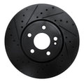 R1 19-26 Mercedes-Benz A220 Front Left Drilled & Slotted Black Brake Rotor