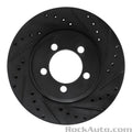 R1 65-66 Ford Country Squire Front Right Drilled & Slotted Silver Brake Rotor