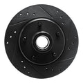 R1 79-81 Buick Century Front Right Drilled & Slotted Black Brake Rotor