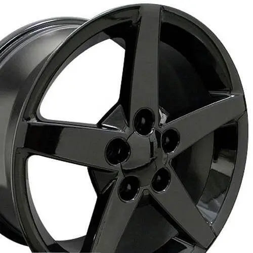 18 IN REPLICA WHEEL CV06 FITS CHEVROLET CORVETTE C6 RIM 18X9.5 BLACK WHEEL