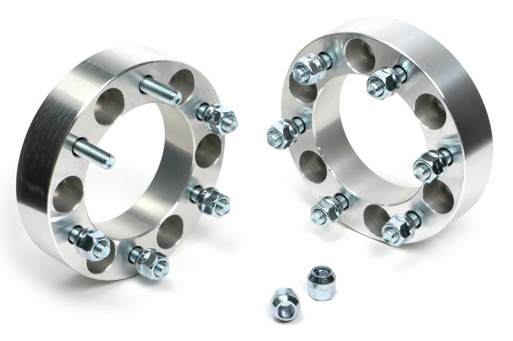 BILLET WHEEL SPACERS; 6 LUG; 5.5 IN. BOLT CIRCLE; 12MM X 1.5 STUDS; 11/2 IN.195964 PONTIAC ENGINES