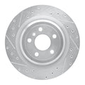 R1 14-19 Mercedes-Benz CLA250 Rear Drill/Slot Silver Rotors w/Ceramic Pads