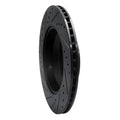 R1 17-19 Genesis G90 Rear Right Drilled & Slotted Black Brake Rotor