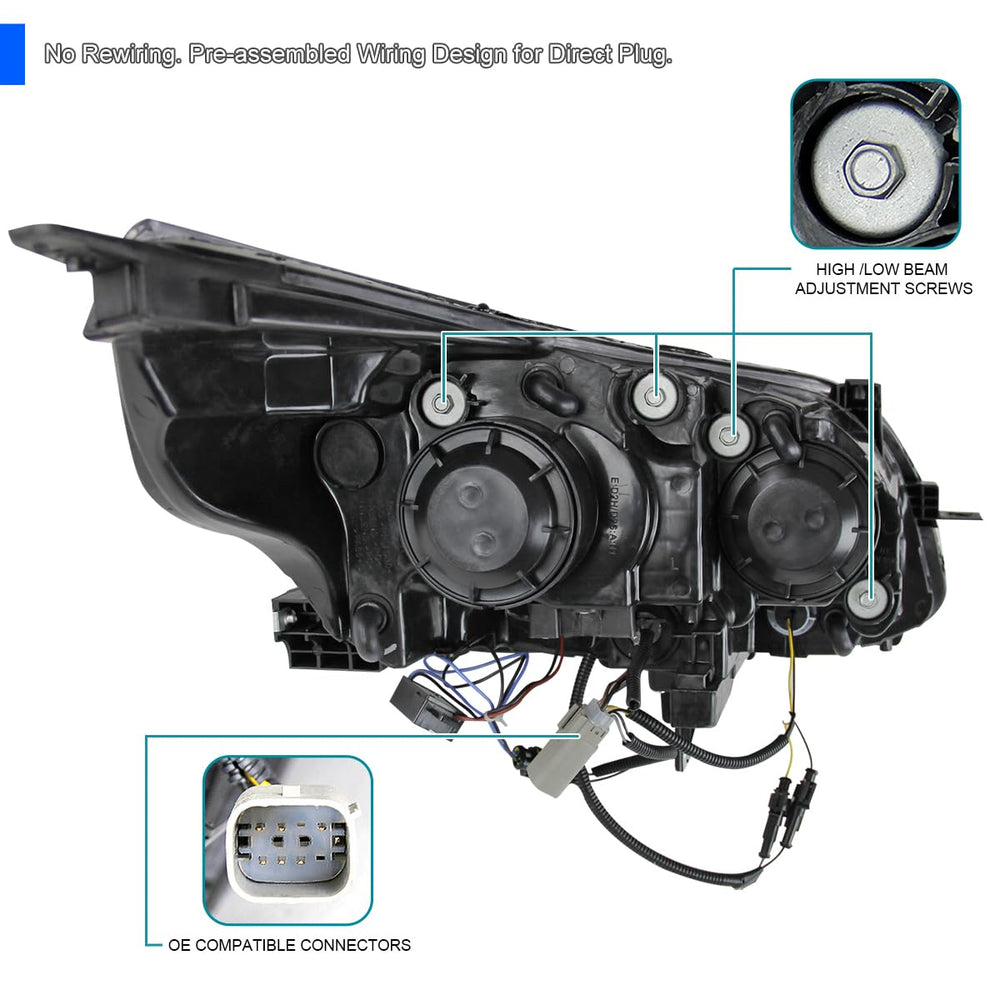 SPEC D TUNING chrome headlights