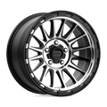 KM542 17X9 5X5.0 S-BLK MACH -12MM
