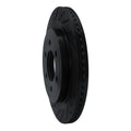 R1 18-21 Ford F-150 4WD Rear Left Drilled & Slotted Black Brake Rotor