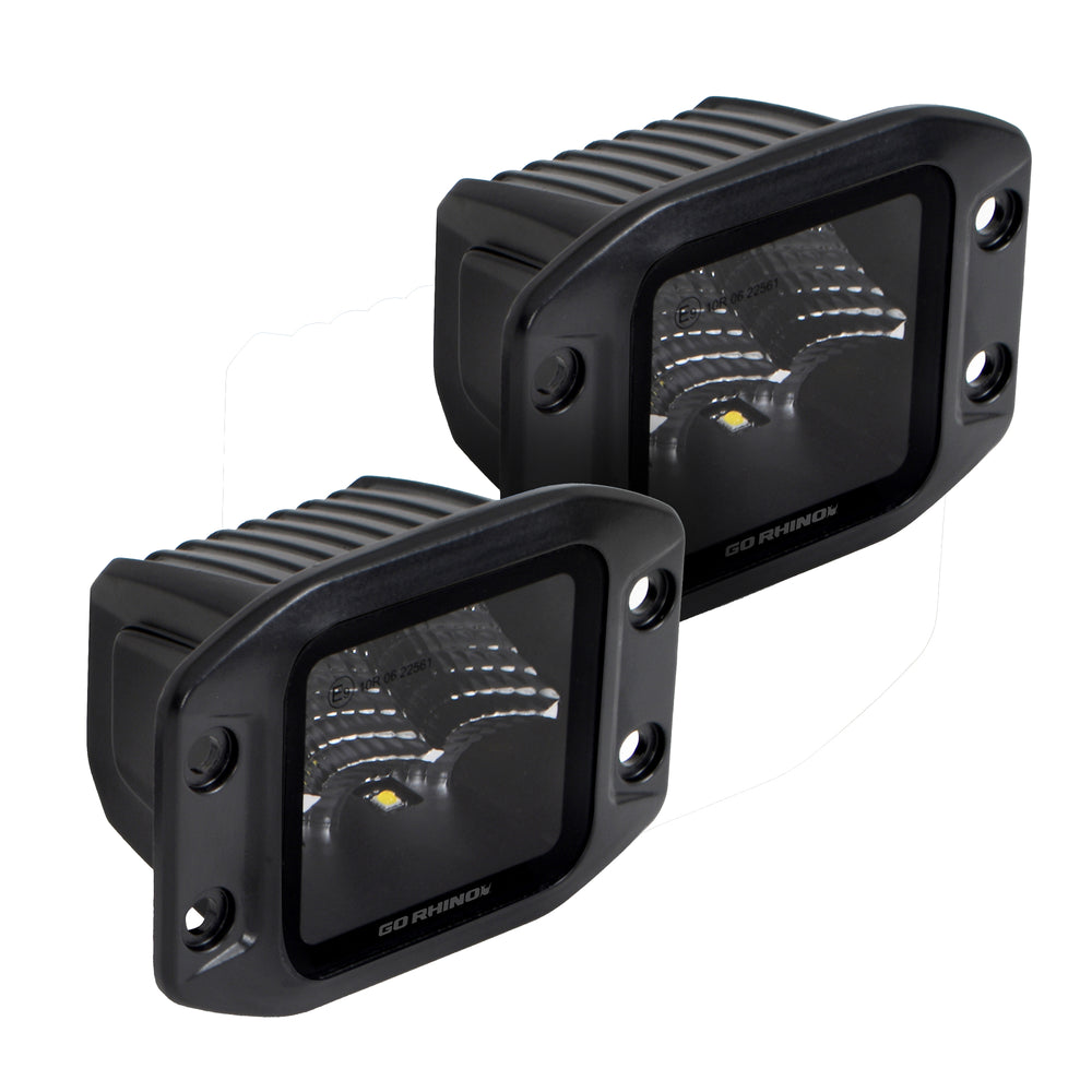 BLACKOUT SERIES LIGHTS- PAIR OF 3X3