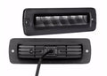 Go Rhino Blackout Series Lights Pair of Sixline LED Flood Light Kit Flush Mount Black Go Rhino