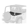 ~(8 lbs. 46X9X2)~ Duster Deck Cover Black Denim Jeep 97-02 Wrangler; With factory hardtop removed