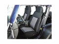Seat cover, Rugged Ridge, fabric fronts (pair), gray, 03-06 Wrangler