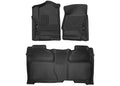 X-act Contour Front & 2nd Seat Floor Liners For 2014-2019 Silverado/Sierra 1500/2500 HD/3500 HD Husky Liners