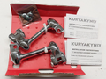 Kuryakyn 4in Adjustable Lockable Offsets With Male Mount Adapter Chrome