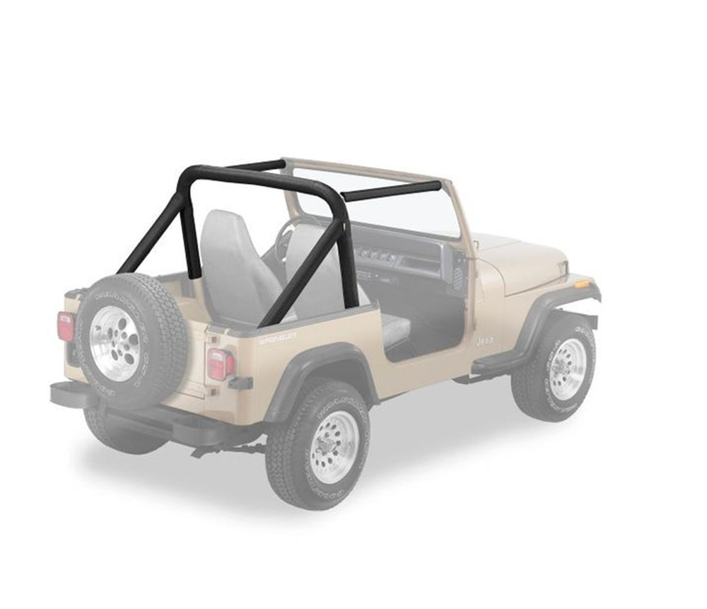 ~(5 lbs. 20X10X10)~ Sport Bar Covers Black Denim Jeep 87-90 Wrangler; No 1991 kit available
