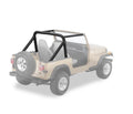 ~(5 lbs. 20X10X10)~ Sport Bar Covers Black Denim Jeep 87-90 Wrangler; No 1991 kit available