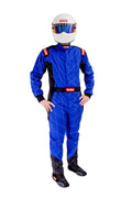 RaceQuip Blue Chevron-1 Suit - SFI-1 Small
