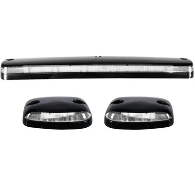 Light Kit: Clear Cab Roof Lens Only; With Amber Xenon Bulbs; 5 Piece; Replaces Existing Factory Installed Cab Lights Only; Requires Wiring & Hardware Kit #264156Y