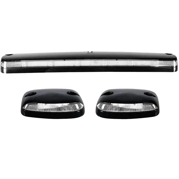Light Kit: Clear Cab Roof Lens Only; With Amber Xenon Bulbs; 5 Piece; Replaces Existing Factory Installed Cab Lights Only; Requires Wiring & Hardware Kit #264156Y
