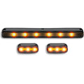Light Kit: Clear Cab Roof Lens Only; With Amber Xenon Bulbs; 5 Piece; Replaces Existing Factory Installed Cab Lights Only; Requires Wiring & Hardware Kit #264156Y
