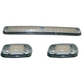 Light Kit: Clear Cab Roof Lens Only; With Amber Xenon Bulbs; 5 Piece; Replaces Existing Factory Installed Cab Lights Only; Requires Wiring & Hardware Kit #264156Y