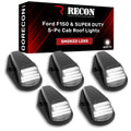 8496 F150/8898 F250/F350 SUPERDUTY (5 PC) CAB LIGHTS SMOKED LENS W/WHITE LED