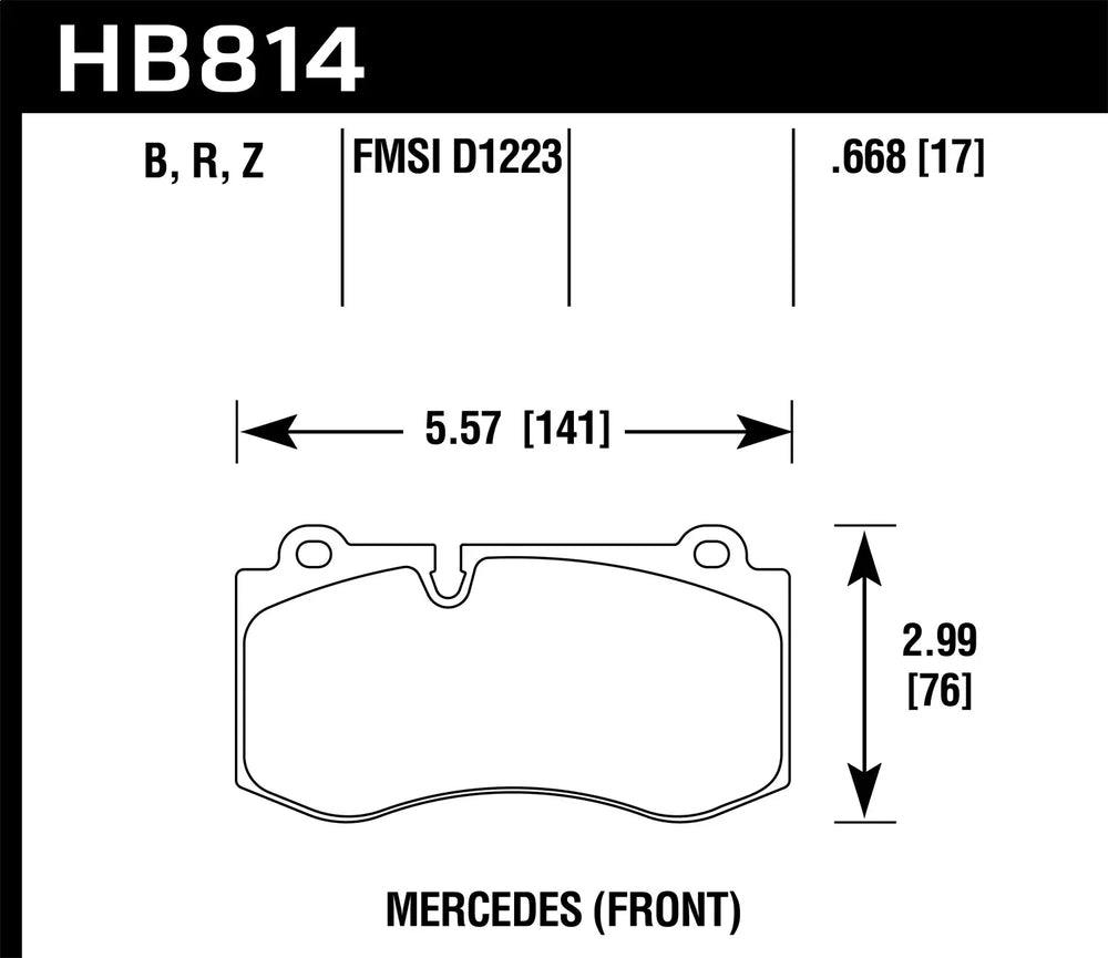 ~(5 lbs. 8X4X3)~ Hawk Performance Brake Pads Street Race