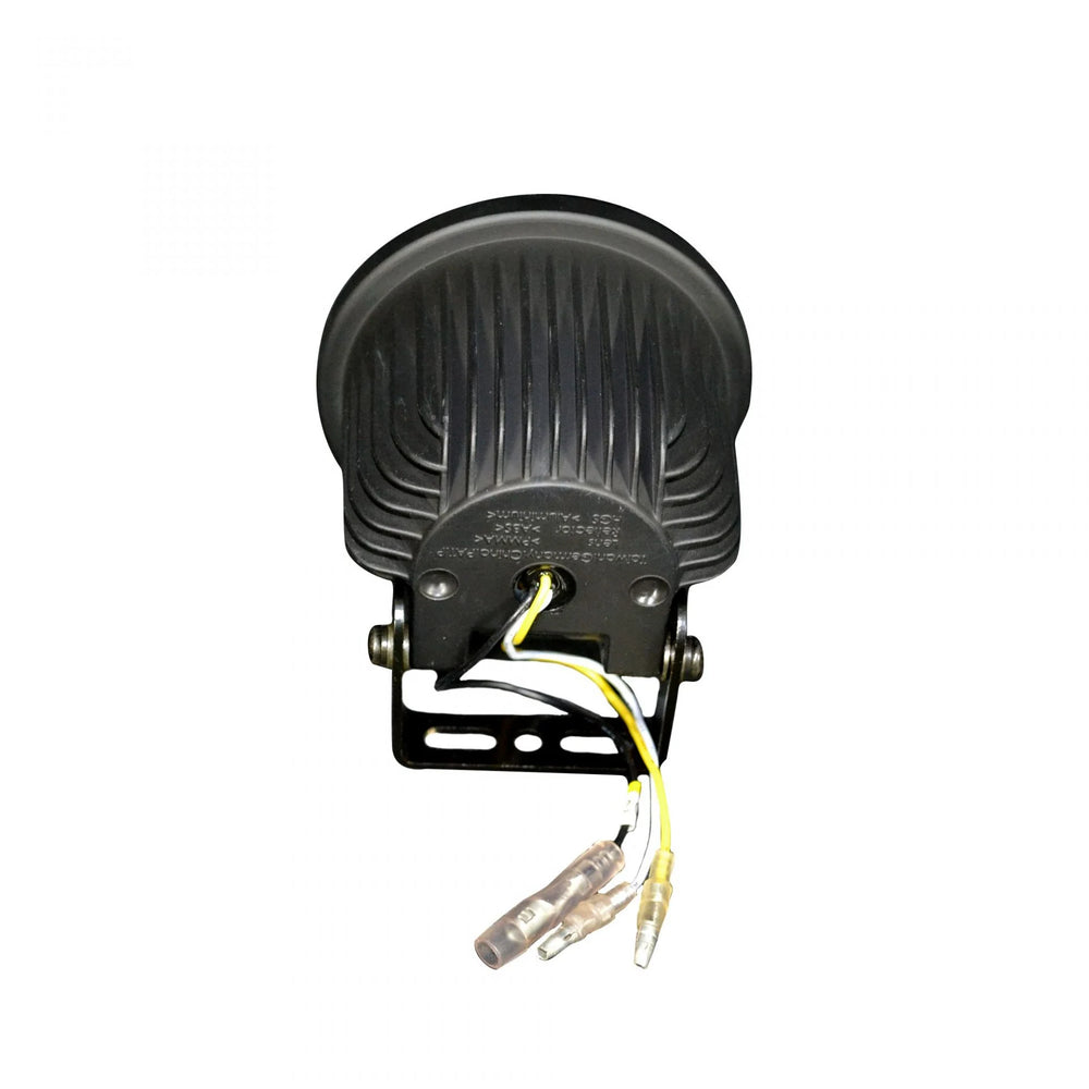 ~(2 lbs. 11X9X4)~ LED Daytime Running Lights w White LED DRLs and Round Shaped Housing - SMOKED LENS