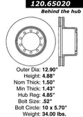 Centric Performance Brake Rotor
