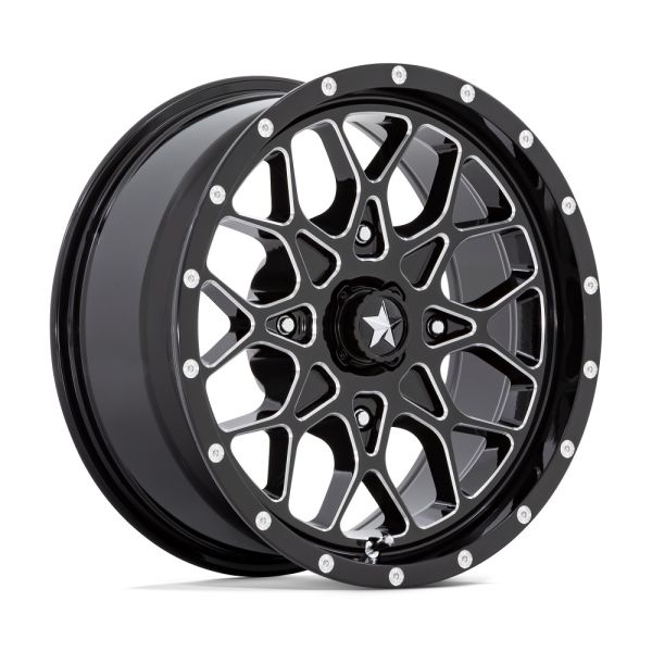 MA45 15X7 4X137 G-BLK MILL 10MM