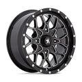 MA45 15X7 4X137 G-BLK MILL 10MM
