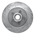 DFC 92-02 Chevrolet Suburban 1500 Front Left Drilled & Slotted Silver Brake Rotor
