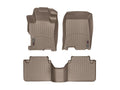 WeatherTech 08-11 Honda Accord Front and Rear Floorliners - Tan