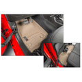 WeatherTech 2018+ Jeep Wrangler Unlimited Front & Rear FloorLiners - Tan