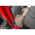 WeatherTech 2018+ Jeep Wrangler Unlimited Front & Rear FloorLiners - Tan