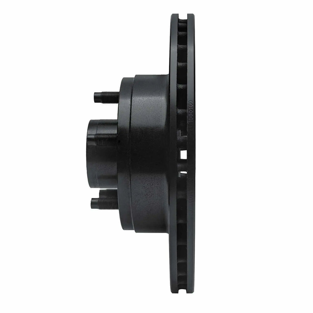 R1 74-80 Mercury Comet Front Right Drilled Black Brake Rotor
