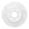 R1 17-26 Buick Enclave Rear Left Drilled & Slotted Geoperformance Rotor