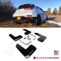 Rally Armor 19-22 Hyundai Veloster N White UR Mud Flap w/ Black Logo