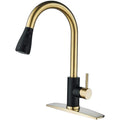 METAL KITCHEN PULLDOWNFAUCETBULLETT SPRAY HEADSTAINLESSSTEEL SUPPLY LINES CHROME