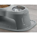 WeatherTech Pet Feeding System Double High 96oz 14in. Stainless Bowl - Dark Grey