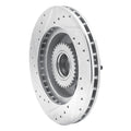 R1 Concepts Brake Rotor Drilled and Slotted Silver Fits Buick Commercial